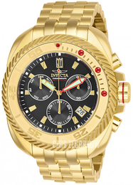 Invicta Jason Taylor Czarny/Stal w odcieniu złota Ø50 mm 26420