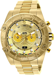 Invicta Star Wars Żółte złoto/Stal w odcieniu złota Ø52 mm 26525
