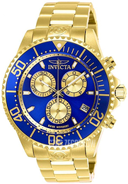 Invicta Pro Diver Niebieski/Stal w odcieniu złota Ø47 mm 26849