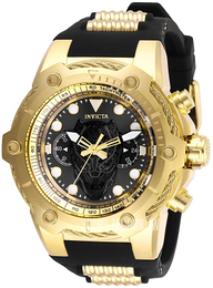 Invicta Marvel Czarny/Stal w odcieniu złota Ø51 mm 26921