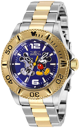 Invicta Disney Niebieski/Stal w odcieniu złota Ø40 mm 27408