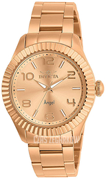 Invicta Angel Różowe złoto/Stal w kolorze różowego złota Ø38 mm 27463