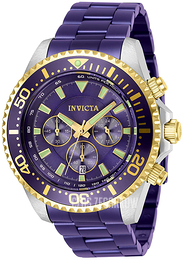 Invicta Pro Diver Purpurowy/Stal Ø47 mm 27479