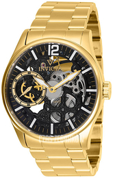 Invicta Vintage Szkieletowa tarczy/Stal w odcieniu złota Ø44 mm 27566