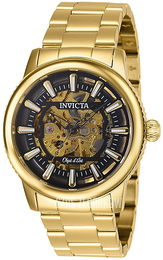Invicta Szkieletowa tarczy/Stal w odcieniu złota Ø42 mm 27587