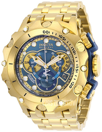 Invicta Reserve Niebieski/Stal w odcieniu złota Ø51 mm 27791