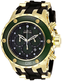Invicta Specialty Zielony/Stal w odcieniu złota Ø52 mm 27912