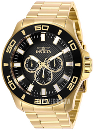 Invicta Pro Diver Czarny/Stal w odcieniu złota Ø50 mm 27982