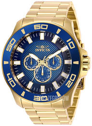 Invicta Pro Diver Niebieski/Stal w odcieniu złota Ø50 mm 27983