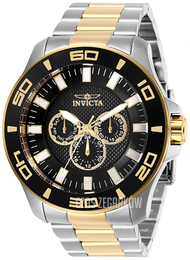 Invicta Czarny/Stal w odcieniu złota Ø50 mm 27984