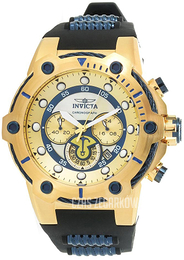 Invicta Bolt Żółte złoto/Stal Ø52 mm 28037