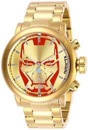 Invicta Marvel Żółte złoto/Stal w odcieniu złota Ø48 mm 28146