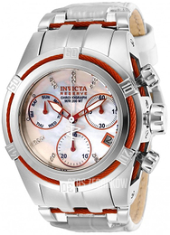 Invicta Bolt Biały/Skóra Ø42 mm 28225