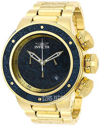 Invicta Subaqua Niebieski/Stal w odcieniu złota Ø52 mm 28252