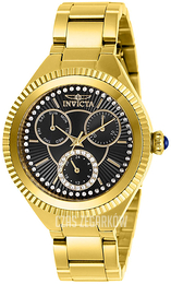 Invicta Angel Czarny/Stal w odcieniu złota Ø36 mm 28348