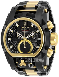 Invicta Jason Taylor Czarny/Stal w odcieniu złota Ø52 mm 28410