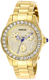 Invicta Pro Diver Zestaw kryształów/Stal w odcieniu złota Ø38 mm 28461