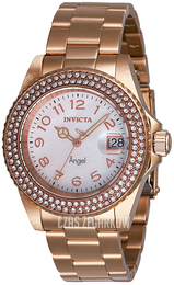 Invicta Angel Biały/Stal w kolorze różowego złota Ø40 mm 28674