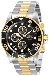 Invicta Pro Diver Czarny/Stal w odcieniu złota Ø43 mm 28691