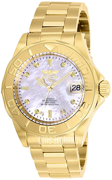 Invicta Pro Diver Biały/Stal w odcieniu złota Ø40 mm 28694