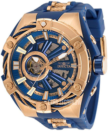 Invicta Niebieski/Stal w kolorze różowego złota Ø51 mm 28863