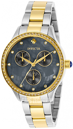 Invicta Wildflower Szary/Stal w odcieniu złota Ø35 mm 29102