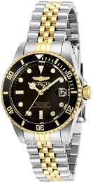 Invicta Pro Diver Czarny/Stal w odcieniu złota Ø34 mm 29189