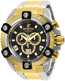Invicta Reserve Czarny/Stal w odcieniu złota Ø56 mm 29538