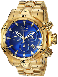 Invicta Venom Niebieski/Stal w odcieniu złota Ø52 mm 29643