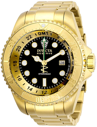 Invicta Czarny/Stal w odcieniu złota Ø52 mm 29728