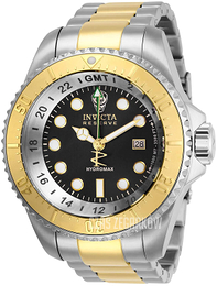Invicta Hydromax Czarny/Stal w odcieniu złota Ø52 mm 29732