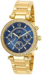 Invicta Angel Niebieski/Stal w odcieniu złota Ø36 mm 29925