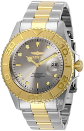 Invicta Pro Diver Szary/Stal w odcieniu złota Ø43 mm 29950