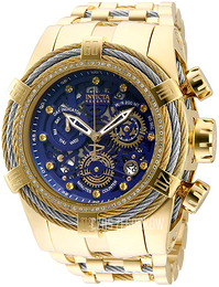 Invicta Reserve Niebieski/Stal w odcieniu złota Ø53 mm 30069