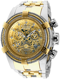 Invicta Wielokolorowy/Stal w odcieniu złota Ø53 mm 30070