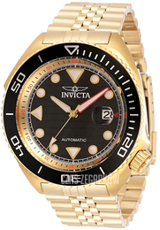 Invicta Czarny/Stal w odcieniu złota Ø47 mm 30421
