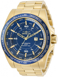 Invicta Niebieski/Stal w odcieniu złota Ø52 mm 30520