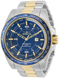 Invicta Niebieski/Stal w odcieniu złota Ø52 mm 30521