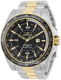 Invicta Czarny/Stal w odcieniu złota Ø52 mm 30522