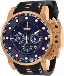 Invicta Niebieski/Stal w kolorze różowego złota Ø50 mm 30640