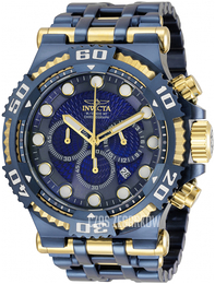 Invicta Niebieski/Stal w odcieniu złota Ø50 mm 30646