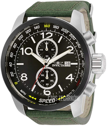 Invicta Aviator Czarny/Skóra Ø50 mm 30732