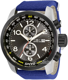 Invicta Aviator Czarny/Skóra Ø50 mm 30734