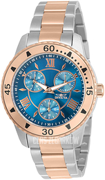 Invicta Angel Niebieski/Stal w kolorze różowego złota Ø38 mm 30736
