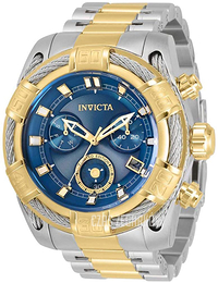 Invicta Bolt Niebieski/Stal w odcieniu złota Ø51 mm 30823