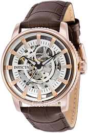 Invicta Objet D Art Srebrny/Skóra Ø42 mm 30924