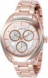 Invicta Biały/Stal w kolorze różowego złota Ø38 mm 31227