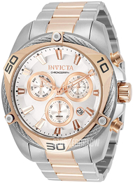 Invicta Bolt Srebrny/Stal w kolorze różowego złota Ø50 mm 31320