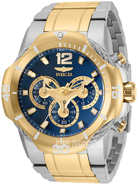 Invicta Bolt Niebieski/Stal w odcieniu złota Ø51 mm 31348