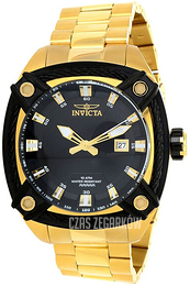 Invicta Bolt Czarny/Stal w odcieniu złota Ø50 mm 31351